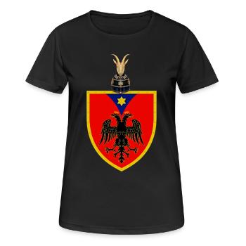 Shqipëria - T-shirt respirant Femme - noir - Devant - AI Model Female 172 light (172cm)