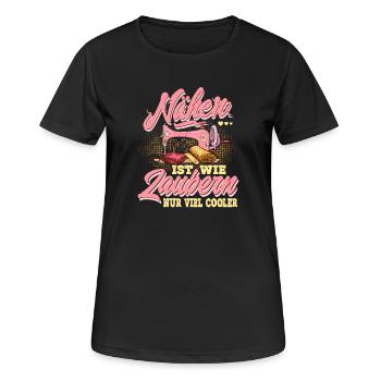 Couture - T-shirt respirant Femme - noir - Devant - AI Model Female 172 light (172cm)