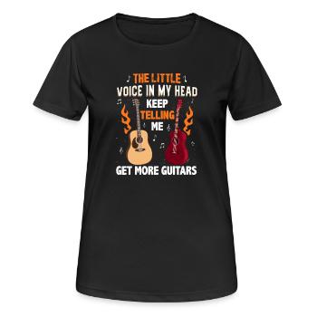 Guitarist Guitar Player Guitar - Women's Breathable T-Shirt - black - Front - AI Model Female 172 light (172cm)