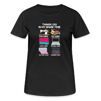 Couture - T-shirt respirant Femme - noir - Devant - AI Model Female 172 light (172cm)