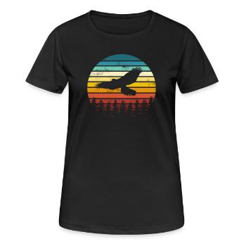 Bird Eagle - Women's Breathable T-Shirt - black - Front - AI Model Female 172 light (172cm)