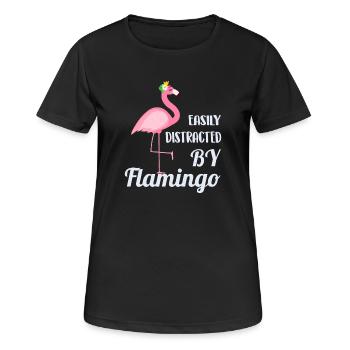 Flamingo - T-shirt respirant Femme - noir - Devant - AI Model Female 172 light (172cm)