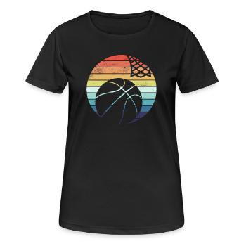Basket-ball - T-shirt respirant Femme - noir - Devant - AI Model Female 172 light (172cm)