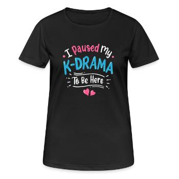 K-Drama Koreanisches Drama K-Drama-Fans - Frauen T-Shirt atmungsaktiv - Schwarz - Vorne - AI Model Female 172 light (172cm)