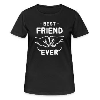 Best Friend Ever BFF Fist Bump Faust logo cool - T-shirt respirant Femme - noir - Devant - AI Model Female 172 light (172cm)