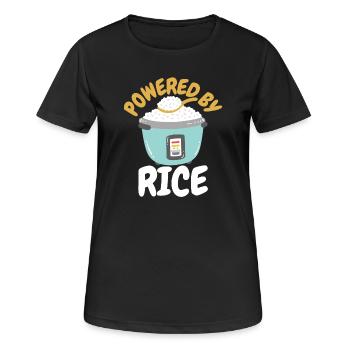 Riz philippine asiatique - T-shirt respirant Femme - noir - Devant - AI Model Female 172 light (172cm)