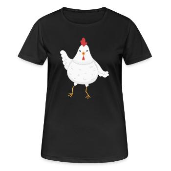 Chicken chickens - Women's Breathable T-Shirt - black - Front - AI Model Female 172 light (172cm)