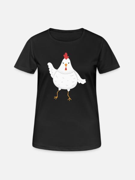 Chicken chickens - Women's Breathable T-Shirt - black