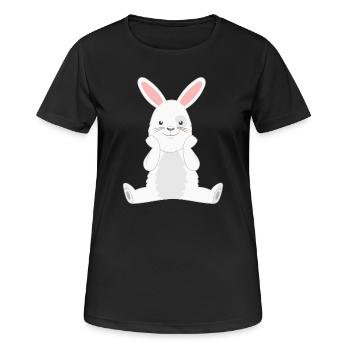 Rabbit Rabbit - Women's Breathable T-Shirt - black - Front - AI Model Female 172 light (172cm)