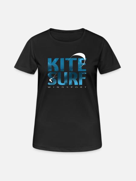 KITESURF 2021 blue - Women's Breathable T-Shirt - black