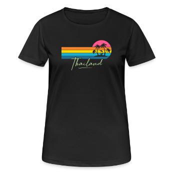 Thaïlande - T-shirt respirant Femme - noir - Devant - AI Model Female 172 light (172cm)