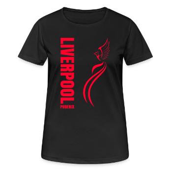 LIVERPOOL PHOENIX - T-shirt respirant Femme - noir - Devant - AI Model Female 172 light (172cm)