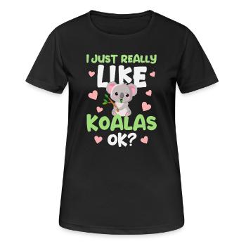Koala Koala Bear - Women's Breathable T-Shirt - black - Front - AI Model Female 172 light (172cm)