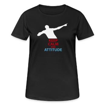 Calm and Attitude Silhouette - Women's Breathable T-Shirt - black - Front - AI Model Female 172 light (172cm)