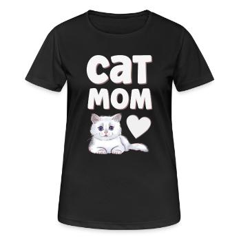 Cat Cats - Women's Breathable T-Shirt - black - Front - AI Model Female 172 light (172cm)