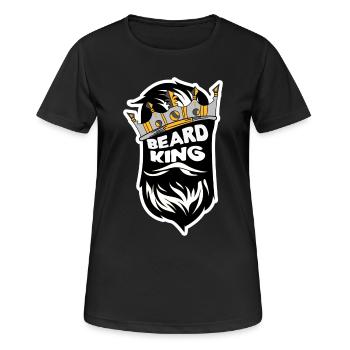 Beard Masculinity Statement Beard Hairstyle Beard Wearer - Women's Breathable T-Shirt - black - Front - AI Model Female 172 light (172cm)