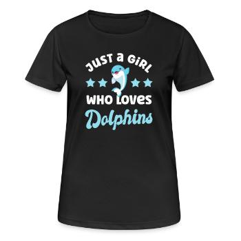 Dauphin Dauphin - T-shirt respirant Femme - noir - Devant - AI Model Female 172 light (172cm)