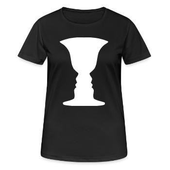 Qu’est-ce que c’est? - T-shirt respirant Femme - noir - Devant - AI Model Female 172 light (172cm)