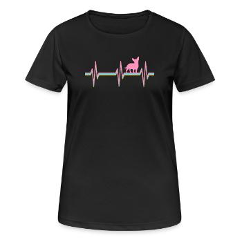 Chihuahua Chihuahua-Liebhaber - Frauen T-Shirt atmungsaktiv - Schwarz - Vorne - AI Model Female 172 light (172cm)