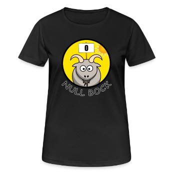Null Bock Kein Bock Schafbock Ziegenbock Geschenk - Frauen T-Shirt atmungsaktiv - Schwarz - Vorne - AI Model Female 172 light (172cm)