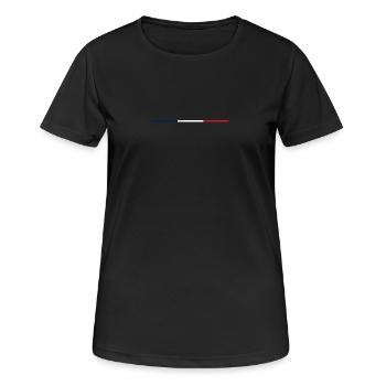 Filigree tricolour – French national colours - Women's Breathable T-Shirt - black - Front - AI Model Female 172 light (172cm)