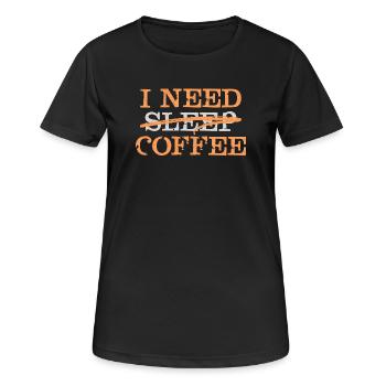 Coffee Lovers Statement Koffee Coffee Fatigue - Women's Breathable T-Shirt - black - Front - AI Model Female 172 light (172cm)