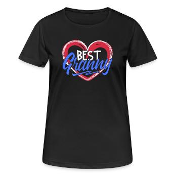 Beste Oma Großmutter Großmama Gratuliere Statement - Frauen T-Shirt atmungsaktiv - Schwarz - Vorne - AI Model Female 172 light (172cm)