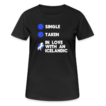 Islandpferde Pferdenarr Pferde Humorvoll Statement - Frauen T-Shirt atmungsaktiv - Schwarz - Vorne - AI Model Female 172 light (172cm)