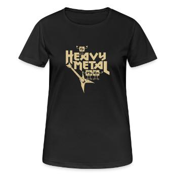 Heavy Metal Drôle - T-shirt respirant Femme - noir - Devant - AI Model Female 172 light (172cm)