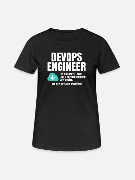 Devops-Ingenieur - Frauen T-Shirt atmungsaktiv - Schwarz