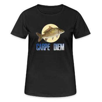 Carpe diem - T-shirt respirant Femme - noir - Devant - AI Model Female 172 light (172cm)