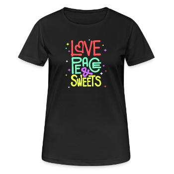 Sweets Statement Dessert With a sweet tooth - Women's Breathable T-Shirt - black - Front - AI Model Female 172 light (172cm)