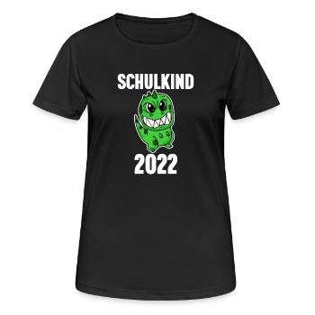 Schuldkind Einschulung 2022 - Frauen T-Shirt atmungsaktiv - Schwarz - Vorne - AI Model Female 172 light (172cm)
