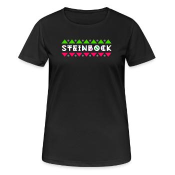 Aberglaube Sternbild Horoskop Steinbock Astrologie - Frauen T-Shirt atmungsaktiv - Schwarz - Vorne - AI Model Female 172 light (172cm)