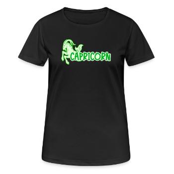Capricorn Sky Esoteric Astrology Superstition - Women's Breathable T-Shirt - black - Front - AI Model Female 172 light (172cm)