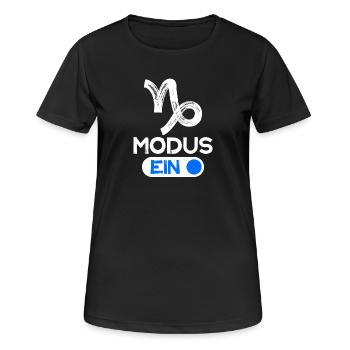 Tierkreis Steinbock Esoterik Statement Astronomie - Frauen T-Shirt atmungsaktiv - Schwarz - Vorne - AI Model Female 172 light (172cm)
