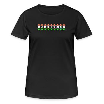 Constellation Horoscope Superstition Ciel Capricorne - T-shirt respirant Femme - noir - Devant - AI Model Female 172 light (172cm)