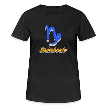 Superstition Esoteric Capricorn Horoscope Constellation - Women's Breathable T-Shirt - black - Front - AI Model Female 172 light (172cm)