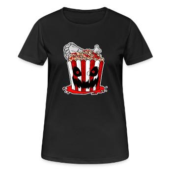 Film d’horreur Film d’horreur Popcorn Cadeau - T-shirt respirant Femme - noir - Devant - AI Model Female 172 light (172cm)