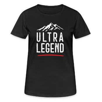 Ultra Legend - Women's Breathable T-Shirt - black - Front - AI Model Female 172 light (172cm)