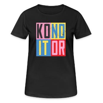 Pastry Chef Design - Women's Breathable T-Shirt - black - Front - AI Model Female 172 light (172cm)