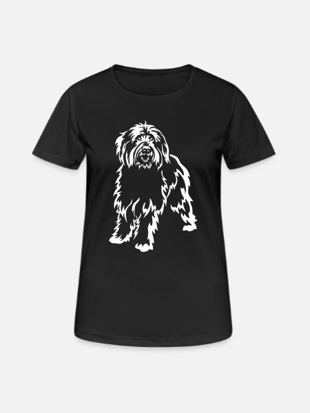 Schafpudel "Black Edition" - Frauen T-Shirt atmungsaktiv - Schwarz