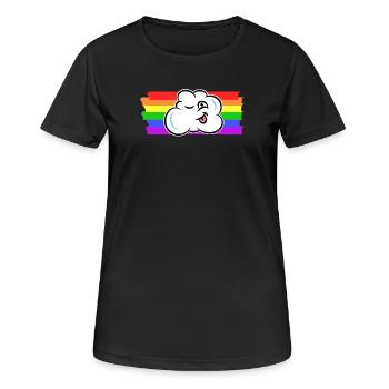 Regenbogen Transgender Lgbt Rechte Homosexueller - Frauen T-Shirt atmungsaktiv - Schwarz - Vorne - AI Model Female 172 light (172cm)