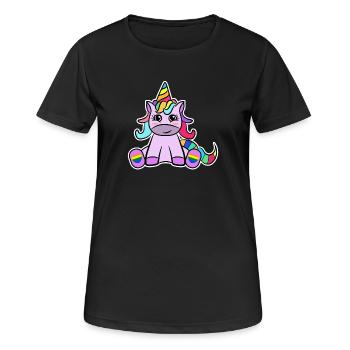 Unicorn Lgbt Rights of Homosexual Sexuality - Women's Breathable T-Shirt - black - Front - AI Model Female 172 light (172cm)