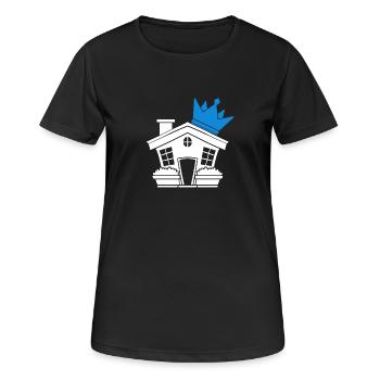 Toit de la maison - T-shirt respirant Femme - noir - Devant - AI Model Female 172 light (172cm)