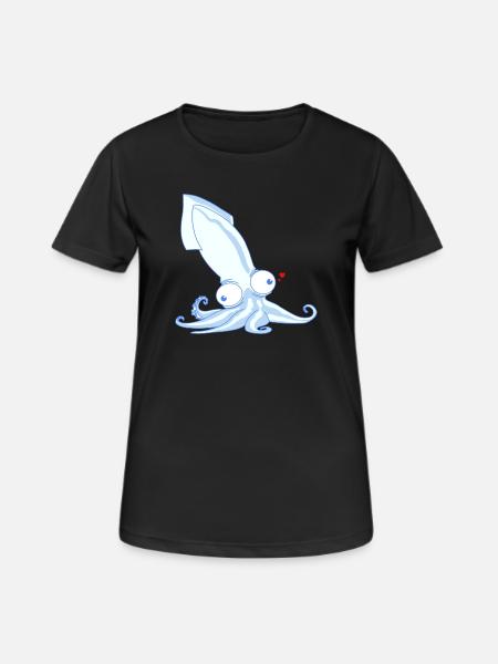 Pieuvre - T-shirt respirant Femme - noir