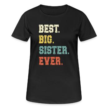 Big Sister - Women's Breathable T-Shirt - black - Front - AI Model Female 172 light (172cm)