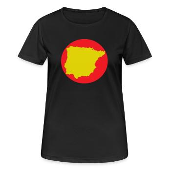 Sefarad - T-shirt respirant Femme - noir - Devant - AI Model Female 172 light (172cm)