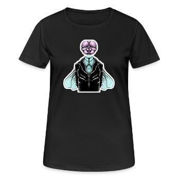 Smoking-Fliege - Frauen T-Shirt atmungsaktiv - Schwarz - Vorne - AI Model Female 172 light (172cm)
