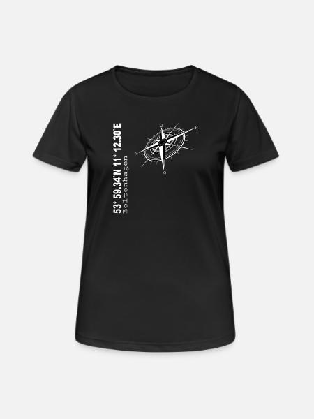 Boltenhagen - Frauen T-Shirt atmungsaktiv - Schwarz